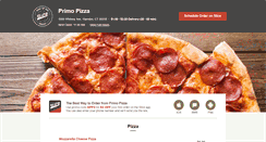 Desktop Screenshot of primopizzahamdenmenu.com